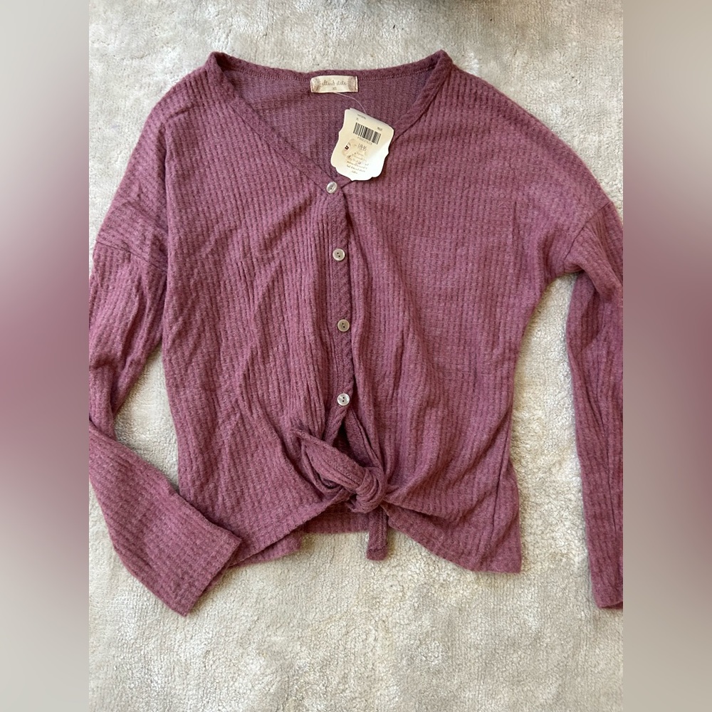 Altard State waffle sweater top